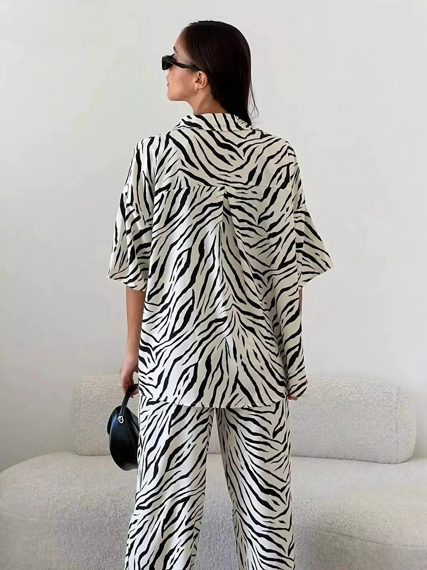 Lauren Zebra Print 2-Piece Set