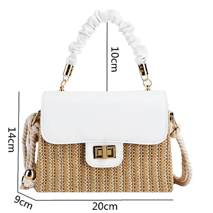 Crossbody Straw Beach Bag