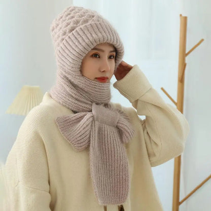 Cozy and Chic Knitted Hat & Scarf Set