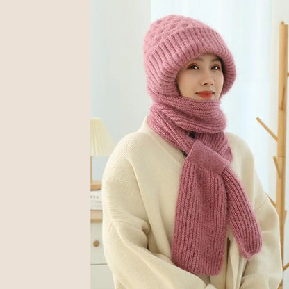 Cozy and Chic Knitted Hat & Scarf Set