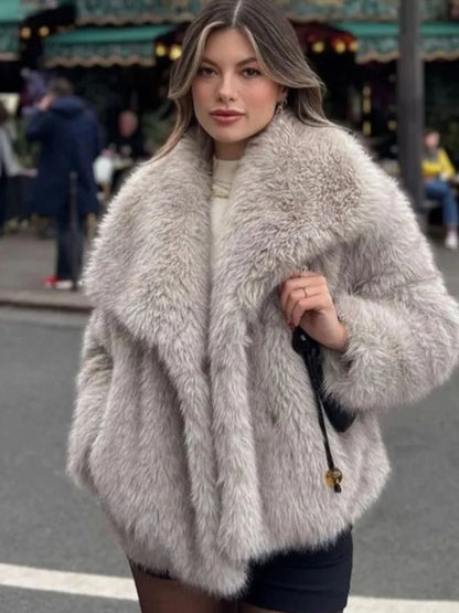 Luxury  Faux Fur Jacket