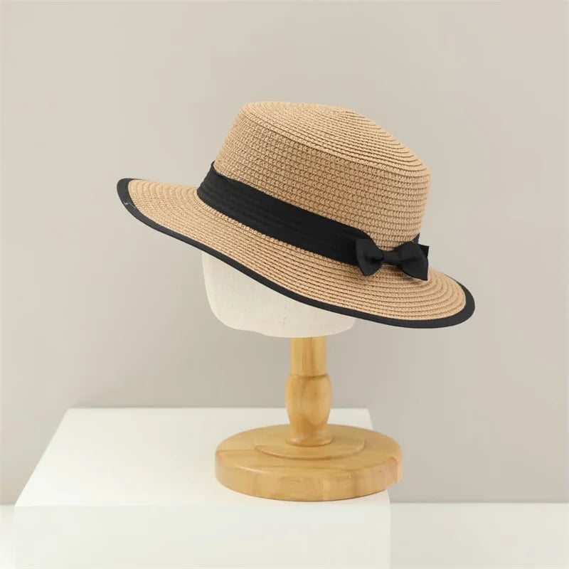 Essentials Straw  Hat & Bag Two-piece Set