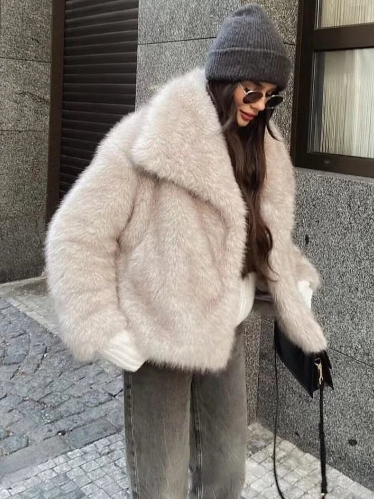 Luxury  Faux Fur Jacket