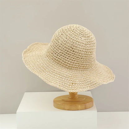 Essentials Hand Crocheted Straw Hat & Bag Set