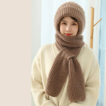 Cozy and Chic Knitted Hat & Scarf Set