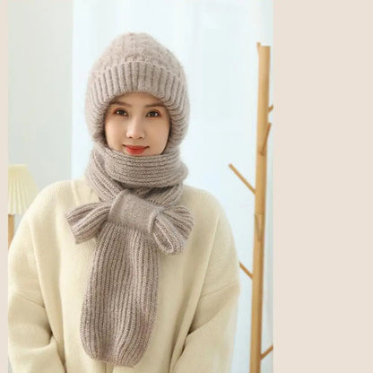 Cozy and Chic Knitted Hat & Scarf Set