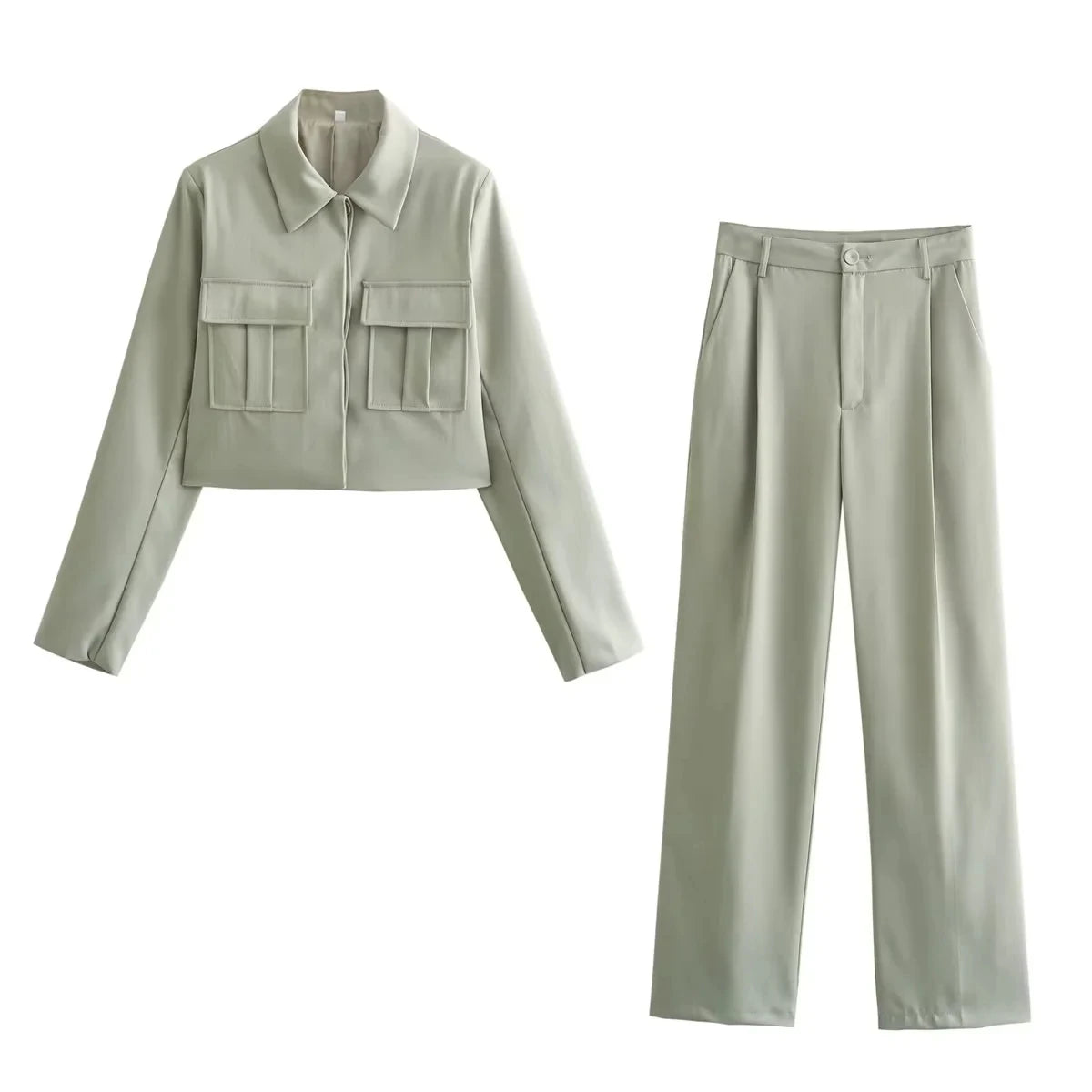 Urban Elegance: Two-Piece Streetwear Suit