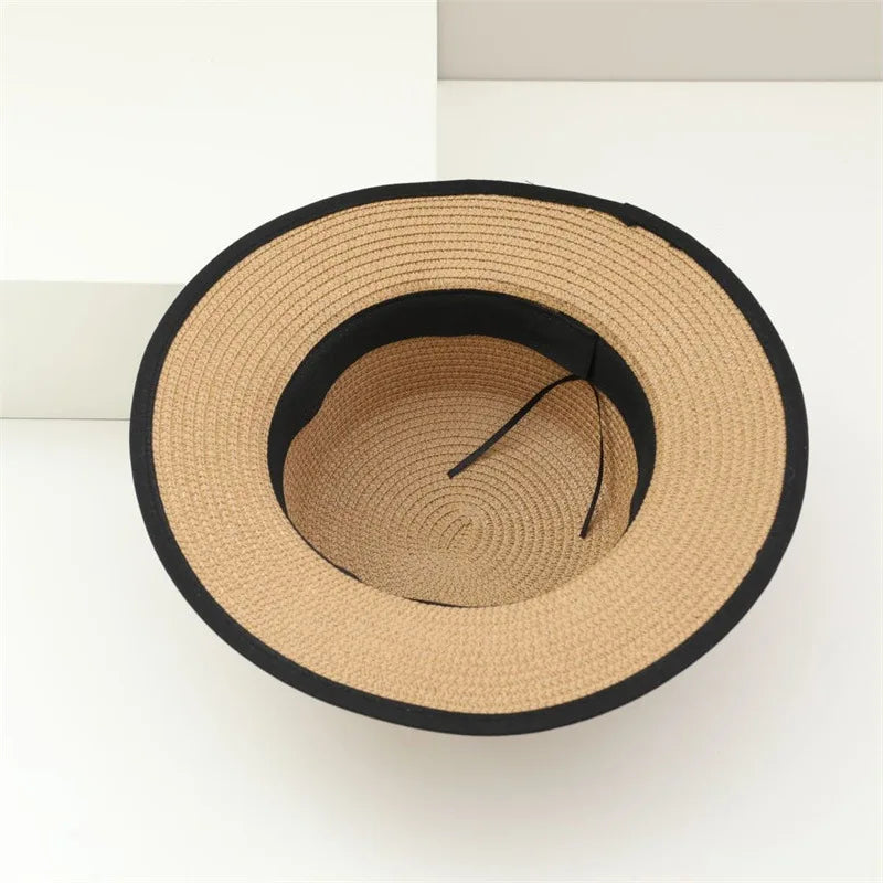 Essentials Straw  Hat & Bag Two-piece Set