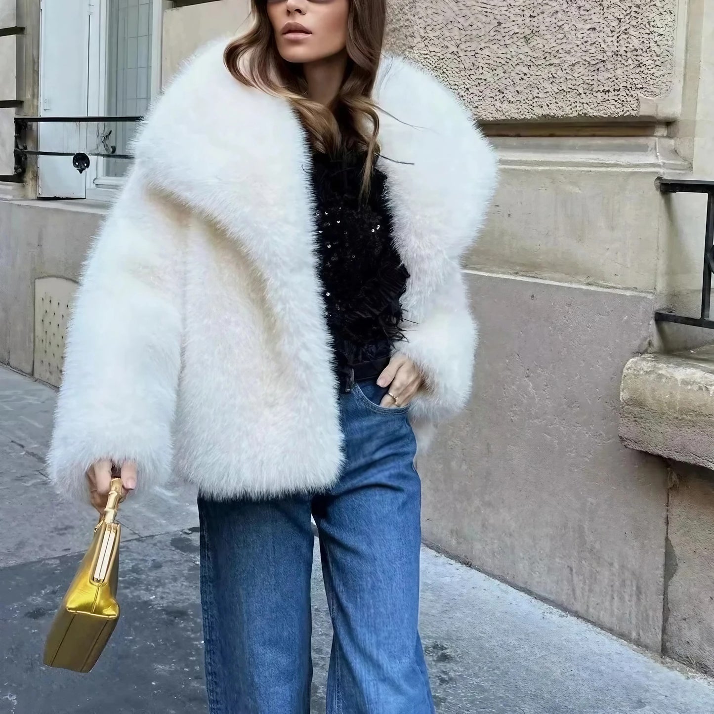 Luxury Faux Fur Jacket